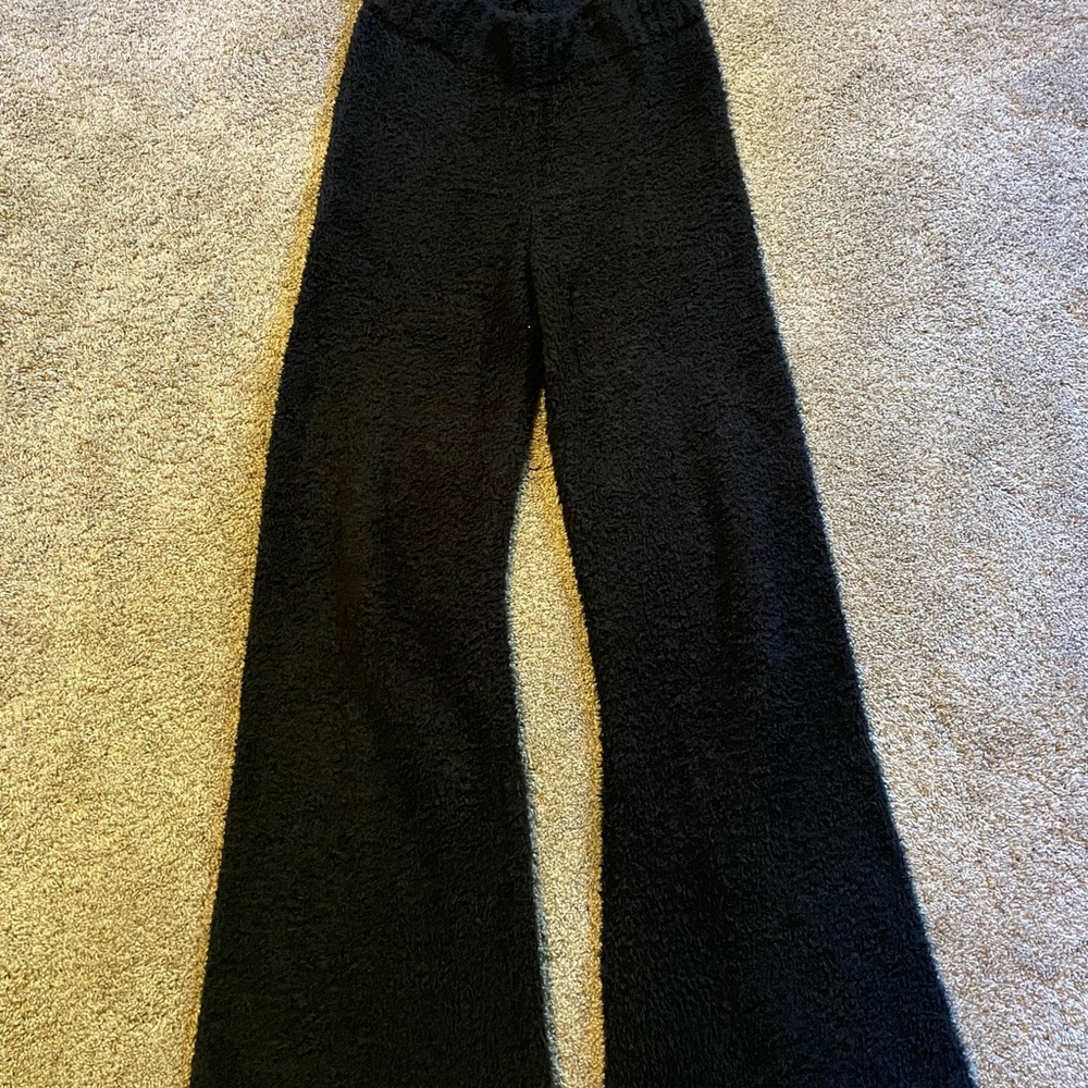 Skims Cozy Knit Pants. Black. S/M.